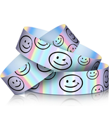 500 Pcs Plastic Wristbands for Events Smile Face Wristbands Holographic ... - £61.92 GBP