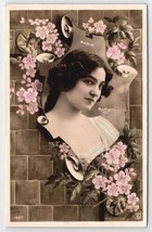 RPPC Actress Beautiful Madia Reutlinger Paris Art Nouveau Postcard B37 - £13.54 GBP