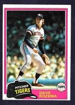 Detroit Tigers Dave Rozema 1981 Topps #614 ! - £0.39 GBP