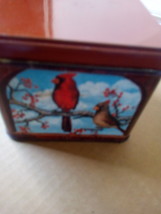 Collectable Tin With Birds , Cardinal  - $5.00