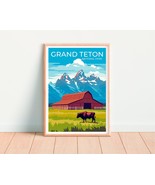 Grand Teton National Park Poster, Grand Teton Wall Art, Grand Teton Prin... - £11.32 GBP+