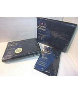 Navy Blue 4 Pc TWIN Sheet Set SEALED CANNON Classic Percale NEW Sure Fit... - $64.25 CAD