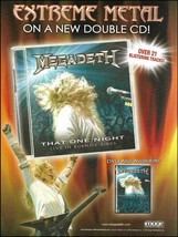 Megadeth 2007 That One Night Live in Buenos Aires ad 8 x 11 advertisemen... - $4.01