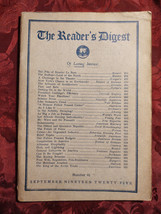 Reader&#39;s Digest September 1925 Le Brea Tar Pits Clarence Darrow Bruce Barton - £48.01 GBP