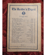 Reader&#39;s Digest September 1925 Le Brea Tar Pits Clarence Darrow Bruce Ba... - £47.98 GBP