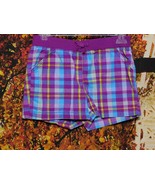 GIRL&#39;S 100% COTTON PLAIDS SHORTS BY FADED GLORY / SIZE L (10-12) - $6.70