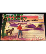 1930&#39;s DESERT SCENES CALIFORNIA Antique POSTCARD FOLDER Longshaw Card 6.... - €17,13 EUR