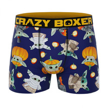 Crazy Boxer The Mandalorian Grogu In Pumpkins Men&#39;s Boxer Briefs Multi-Color - £9.73 GBP