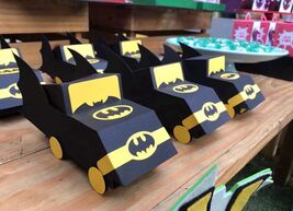 Set of 6 Batman Favor Boxes | Superhero Party Favors | Batman Birthday P... - $62.00