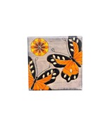 Handcrafted Wooden Butterfly Jewelry Box Orange &amp; Black Design - $54.69 CAD