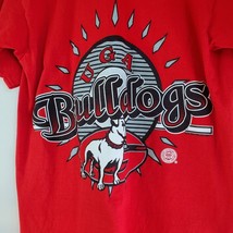 Vintage Georgia Bulldogs T-Shirt Size Med Tennessee River Gold Red Single Stitch - £26.22 GBP