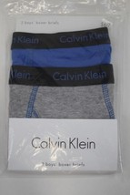 CALVIN KLEIN Boy&#39;s 2 Pack Cotton Boxer Briefs size S (6-7) New Lot M - £10.27 GBP