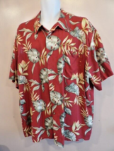Scandia Woods 2XL/RG Men&#39;s Hawaiian Shirt Tropical Floral Short Sleeve - £14.39 GBP