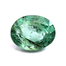 3.4Ct Vert Naturel Ovale ( Panna ) Coupe Ovale Pierre Précieuse - £75.77 GBP