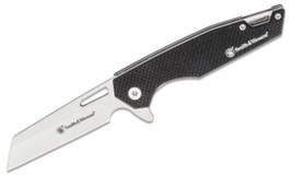 Smith Wesson Sideburn Folding Knife 3in Blade Stainless Steel Tip Up Rig... - $29.45
