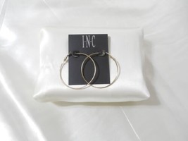 I.N.C International Concepts  2” Gold Tone Large Hoop Earrings A1030 - £4.86 GBP