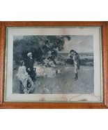 &quot;The Vicar of Wakefield: Squire Thornhill introduces himself&quot; Antique Print - $425.55 CAD