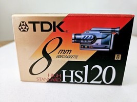 Sealed TDK 8MM Blank New CASSETTE Tape HS 120 For Camcorder Camera Video... - £5.95 GBP