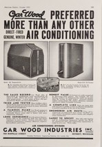 1937 Print Ad Gar Wood Industries Air Conditioning &amp; Oil Furnaces Detroit,MI - £16.21 GBP