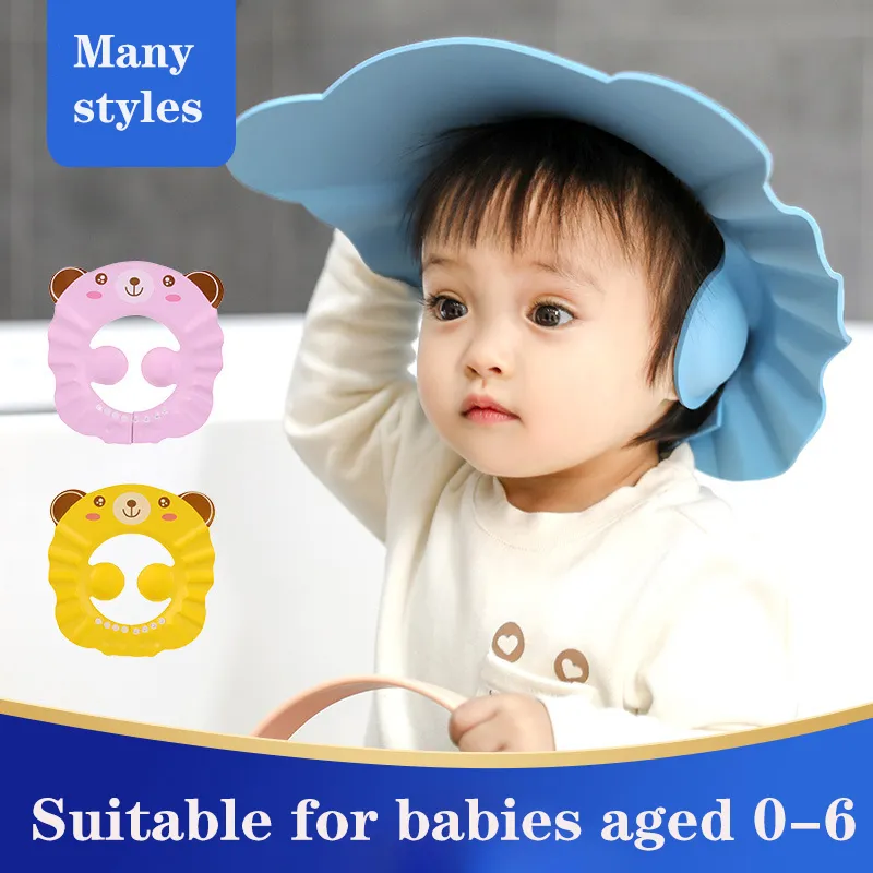 Play Baby Shower Soft Cap Adjustable Hair Wash Hat for Play Ear Protection Safe  - £23.25 GBP