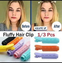 12 PC Fluffy Hair Clip Waves Roller Root Curler Volumizing Styling Tool ... - $12.86