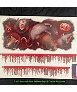 ATTACK RATS STICKER CEILING WALL CLING Halloween Prop Bathroom Toilet De... - $4.72