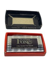 Rare James Foxe Canadian Seagram Money Clip Pocket Knife &amp; Box - $18.00
