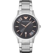 Emporio Armani AR11179 Black Dial Stainless Steel Bracelet Men’s Watch - £115.10 GBP