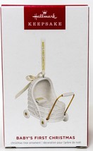 Hallmark  Baby&#39;s First Christmas - Porcelain Cradle  Keepsake Ornament 2024 - $12.86