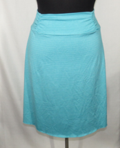 Tranquility By Colorado Clothing Women&#39;s Aqua Striped Skirt Size XXL - £15.78 GBP