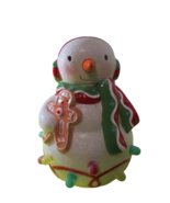 Hallmark 2010 Seasons Treatings Gumdrop Snowman W/ Gingerbread Musical L... - £39.20 GBP