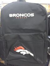 NFL 2025 NWT LICENSED Denver Broncos Backpack School Bag Book Laptop 18 ... - $22.96