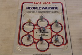 HO Scale Life-Like, Package of 8 People Walking Figures, #1128 BNOS - $25.00