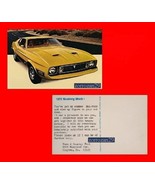 1973 FORD MUSTANG MACH 1 VINTAGE COLOR POSTAL - EE. UU. - GRAN ORIGINAL !! - $8.65