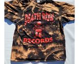 Death Row Records Graphic T-shirt Unisex Size XL Tie Dye Black &amp; Red Music - $17.97