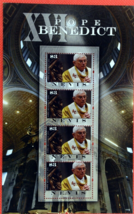 ZAYIX - Nevis 1649 MNH souvenir sheet - Pope Benedict XVI - Religion 15321003A01 - £5.39 GBP