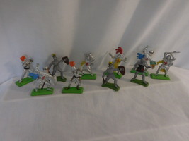  Britains Deetail Silver Knights of the Sword Vintage 1971 lot of 10 - £40.69 GBP