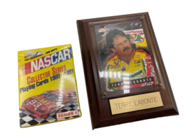 Terry Labonte Racing Card Plaque &amp; NASCAR Playing Cards Lot 1990&#39;s Lot - $260.95 MXN