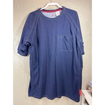 Bulwark FR QT30 iQ Series Mens Comfort Knit Short Sleeve T-Shirt Dark Bl... - $652.13 MXN