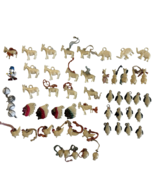 1940's Cracker Jack Celluloid Charm Toys Prizes Lot of 55 Misc Indian Donkey - $142.39