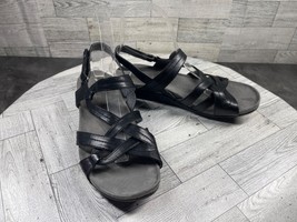 Baretraps Sandals Women 8M Jordyn Shoes Black Leather Comfort Slingback ... - $24.57