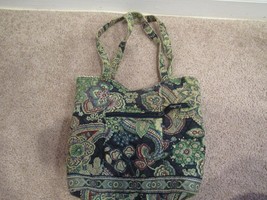 Vera Bradley Purse/Handbag Green/Blue Floral Pattern | 11.5&#39;&#39;x11.5&#39;&#39;, 11... - $17.99
