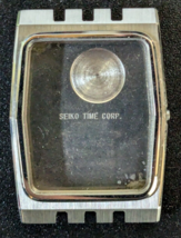 Vintage Men&#39;s Seiko White/Silver Tone Watch Case &amp; Crystal 5931-5039 - £29.75 GBP