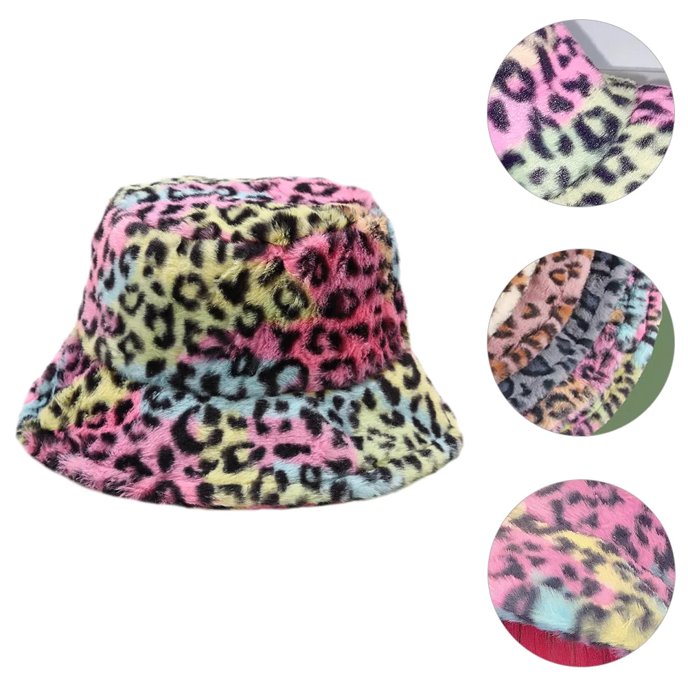 Hats for Bucket Hat Leopard Fisherman Hat Cap Vintage Warm Hat - £12.47 GBP