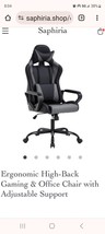 Ergonomic High Back Gaming Chair with PU Leather, Lumbar Support, and Adjustable - £173.12 GBP