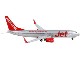 Boeing 737-800 Commercial Aircraft Jet2.Com Silver w Red Tail 1/400 Diecast Mode - £42.84 GBP
