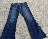 womens LUCKY BRAND dark denim SWEET &#39;N LOW flare jeans size 14/32 Wide Leg - $18.69