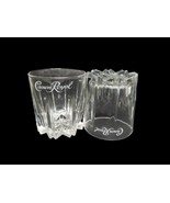 Crown Royal Diamond Cut Etched Logo Rock Whiskey Glasses Made In Italy L... - £10.98 GBP