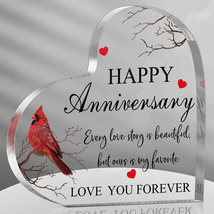 Happy Anniversary Cardinal Gift for Women Anniversary Wedding Gifts Anni... - £16.64 GBP