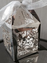 100pcs Metallic Silver Gift Boxes,Wedding Favor Boxes,Chocolate Gift Boxes - £27.14 GBP